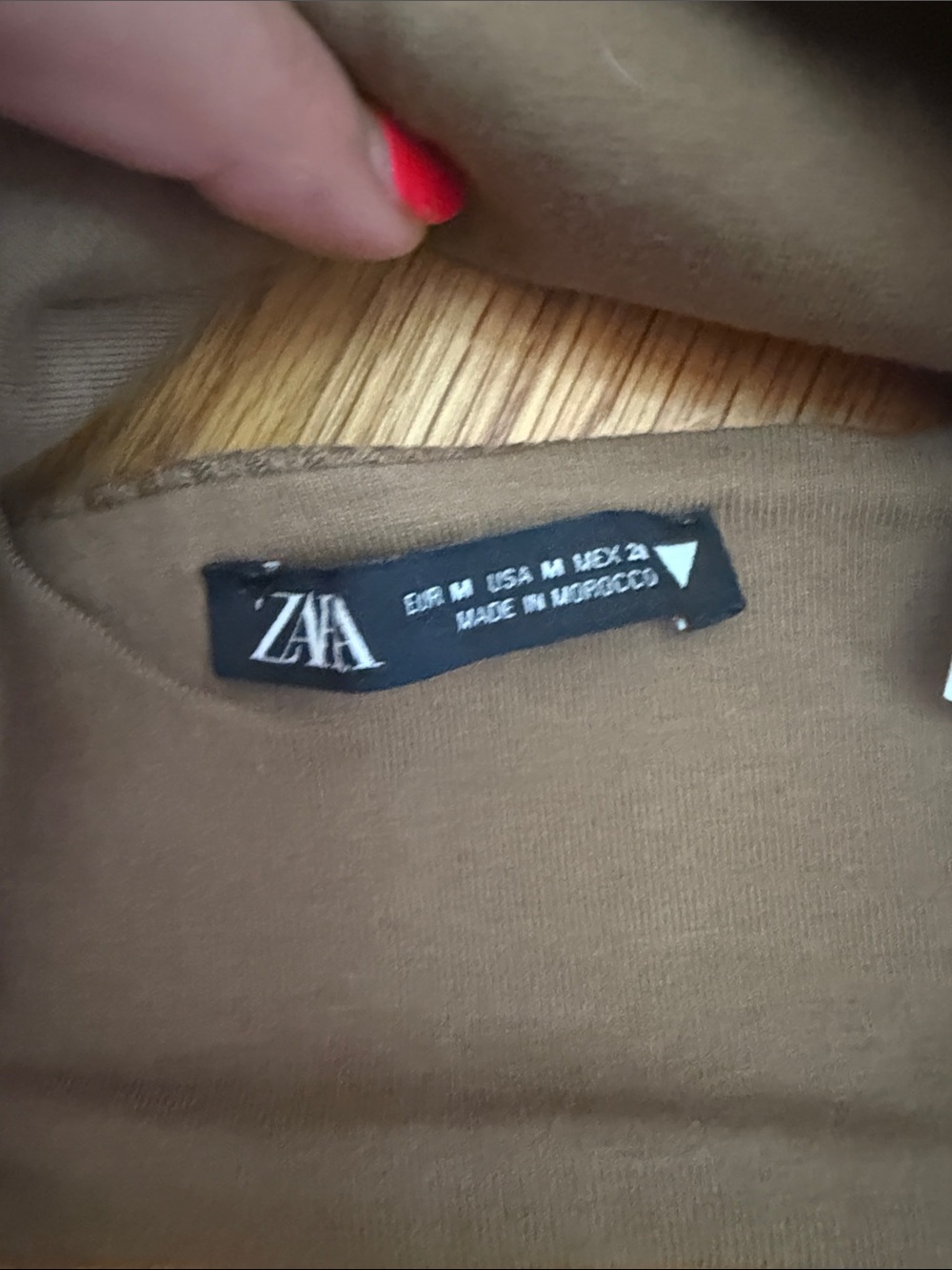 Zara Ribbed Crop Top and Shorts Set in Taupe Brown - Picture 3 of 3